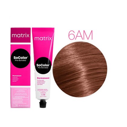 Краска для волос Matrix SoColor Pre-Bonded 6AM, 90 мл