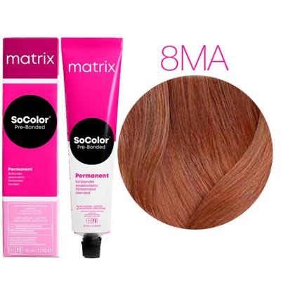 Краска для волос Matrix SoColor Pre-Bonded 8MA, 90 мл