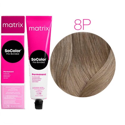 Краска для волос Matrix SoColor Pre-Bonded 8P, 90 мл