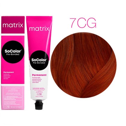 Краска для волос Matrix SoColor Pre-Bonded 7CG, 90 мл