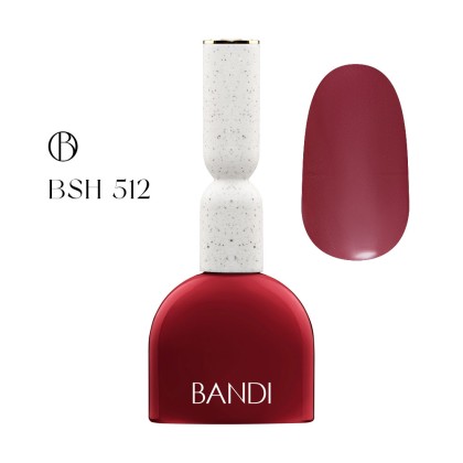 Гель для ногтей BANDI GEL, Tint smoky red, №512, 10 мл