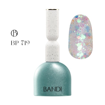 Гель для ногтей BANDI GEL, Prism green, №719, 10 мл