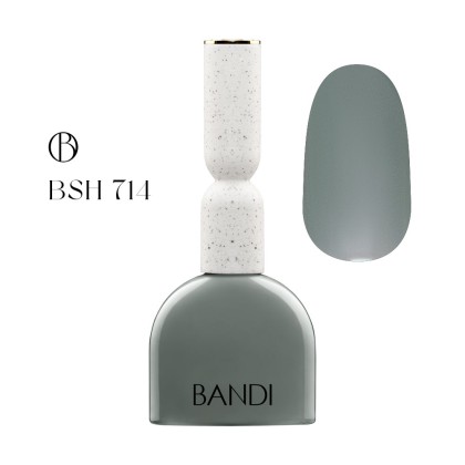 Гель для ногтей BANDI GEL, Smoky green, №714, 10 мл