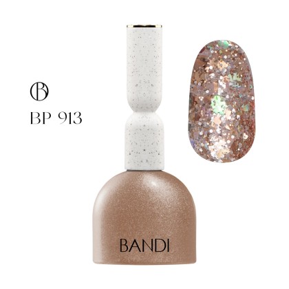 Гель для ногтей BANDI GEL, Glam gold, №913, 10 мл