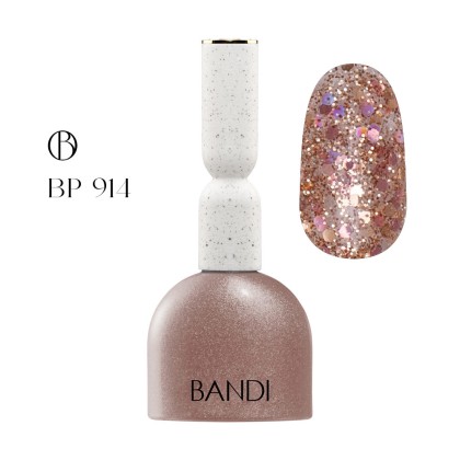 Гель для ногтей BANDI GEL, Rose gold, №914, 10 мл