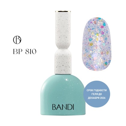 Гель для ногтей BANDI GEL, White opal, №810, 10 мл, Мега акция