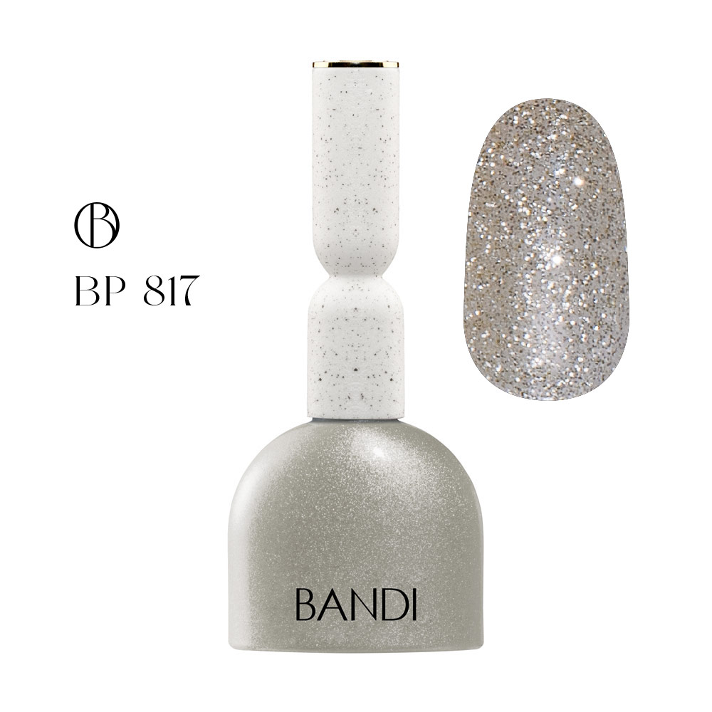 Гель для ногтей BANDI GEL, Crystal silver, №817, 10 мл