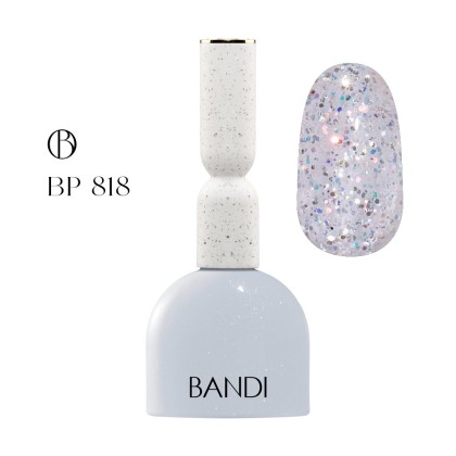 Гель для ногтей BANDI GEL, Miss silver, №818, 10 мл