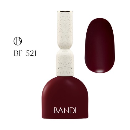 Гель для ногтей BANDI GEL, Royal Burgundy, №521, 10 мл