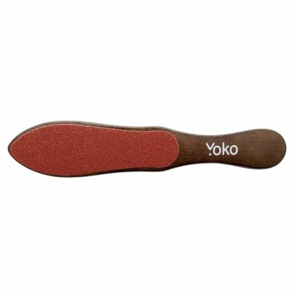 Терка для педикюра Yoko, двухсторонняя, на деревянной основе