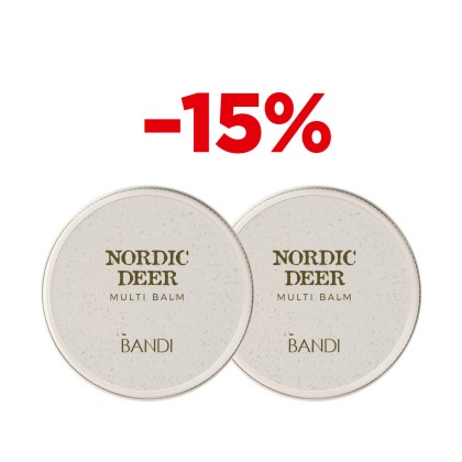 Набор Универсальный бальзам для тела BANDI Nordic Deer Multi Balm, Норвежский олень, 50 г, 2 шт