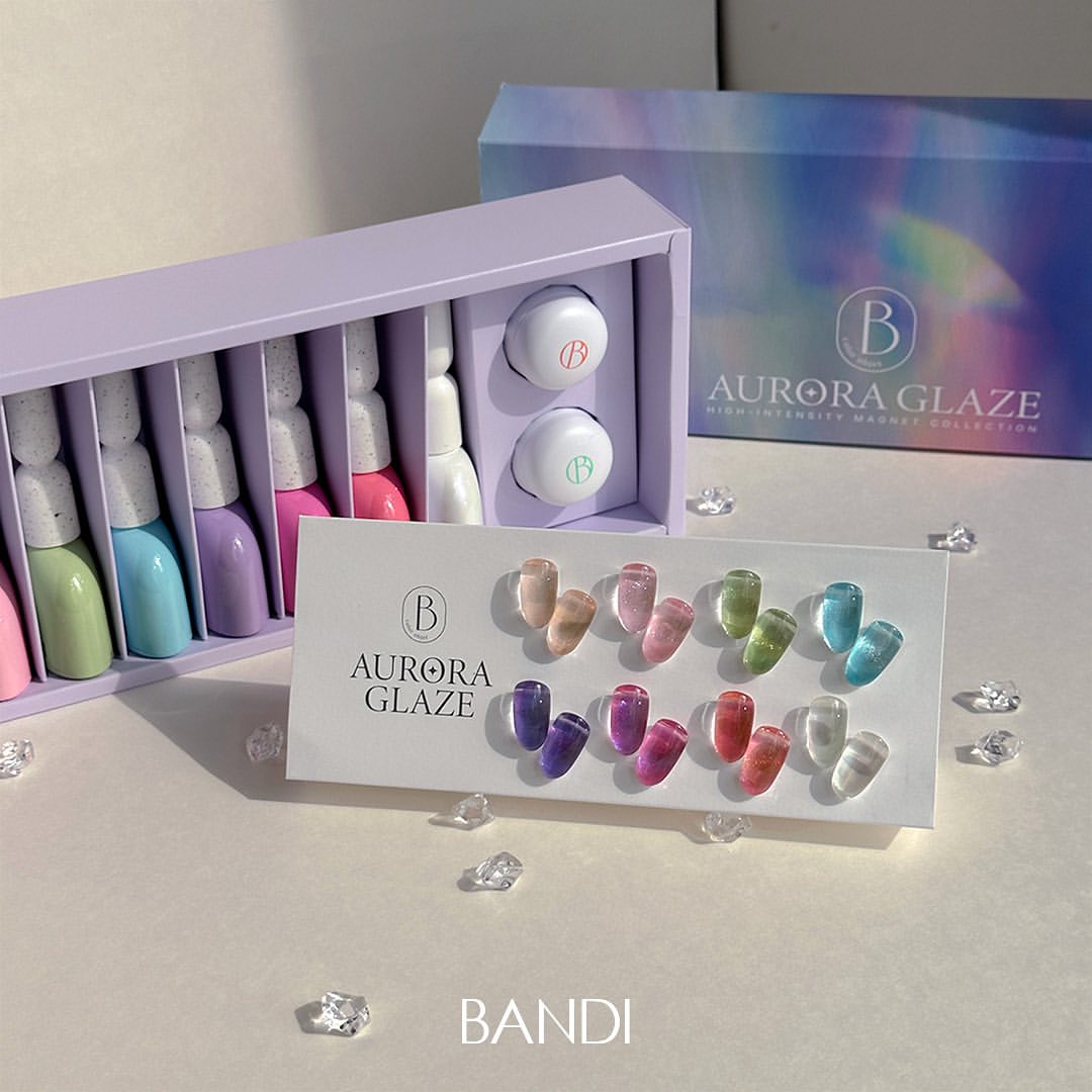 Коллекция цветных гелей BANDI GEL Trend Set Aurora Glaze Mag, 8 шт купить в  интернет-магазине РУ БЬЮТИ с доставкой или самовывозом