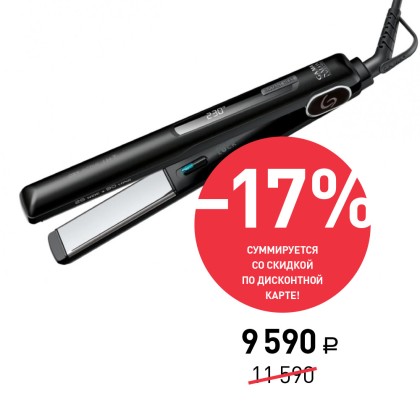 Выпрямитель для волос GA.MA G-STYLE IHT OXY-ACTIVE титановое покрытие, c ионизацией