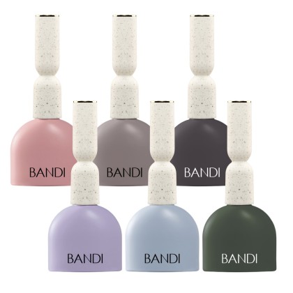 Коллекция цветных гелей BANDI GEL Trend set 24 Misty fall solid, 6 шт