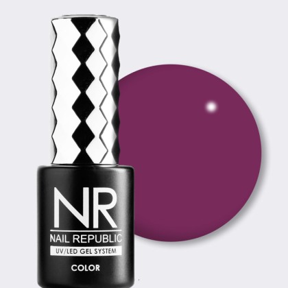 Гель-лак для ногтей Nail Republic №160, Красно-фиолетовый, 10 мл