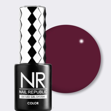 Гель-лак для ногтей Nail Republic №174, Пьяная вишня, 10 мл