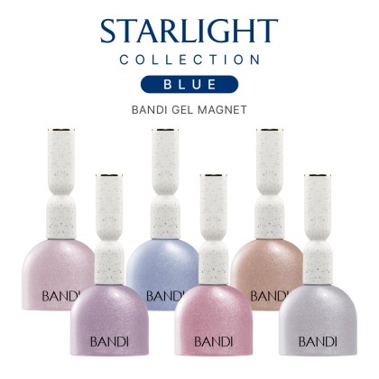 Коллекция цветных гелей BANDI GEL STARLIGHT BLUE ЗИМА 2024, 6 шт