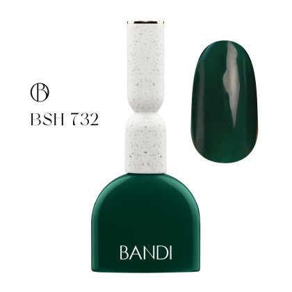 Гель для ногтей BANDI GEL, Deep green, №732, 10 мл