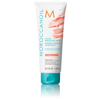 Тонирующая маска Moroccanoil Корал Color Depositing Mask Coral, 200 мл