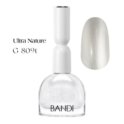 Лак для ногтей BANDI Ultra Nature, Pearl white, G809t, 10 мл
