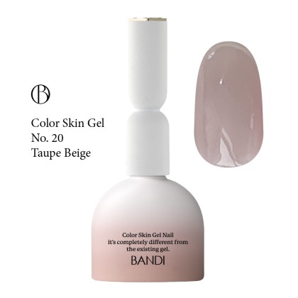 Камуфлирующая база для ногтей BANDI Color Skin Gel, №20, 10 мл