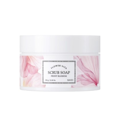 Скраб для рук и тела BANDI Flower Vita Scrub Soap Peony Blossom, 300 г