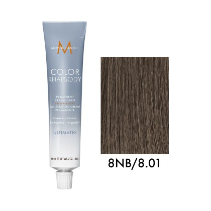 Крем-краска для волос перманентная Moroccanoil Ultimates Permanent Cream Color, тон 8NB/8.01, 60 мл