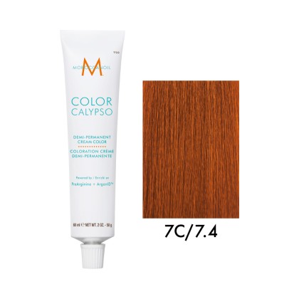 Крем-краска полуперманентная Moroccanoil COLOR CALYPSO, тон 7C/7.4, 60 мл