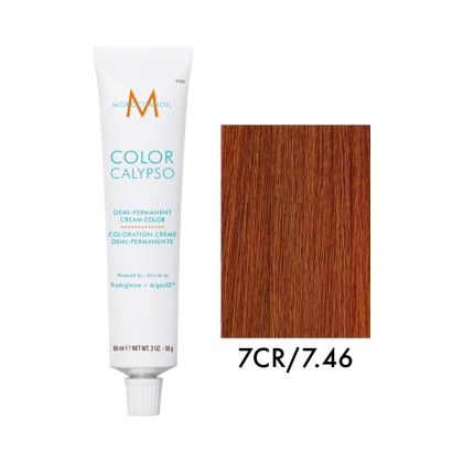 Крем-краска полуперманентная Moroccanoil COLOR CALYPSO, тон 7CR/7.46, 60 мл