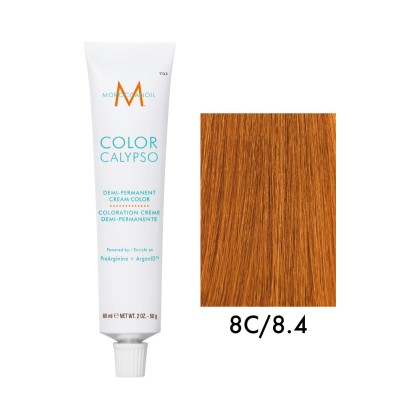 Крем-краска полуперманентная Moroccanoil COLOR CALYPSO, тон 8C/8.4, 60 мл