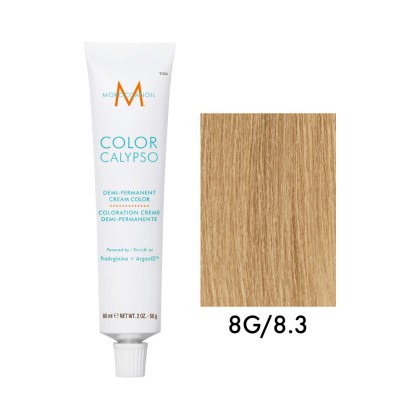 Крем-краска полуперманентная Moroccanoil COLOR CALYPSO, тон 8G/8.3, 60 мл