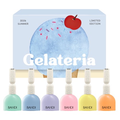 Коллекция цветных гелей BANDI GEL Trend set 26 Gelateria Cream Line, 6 шт