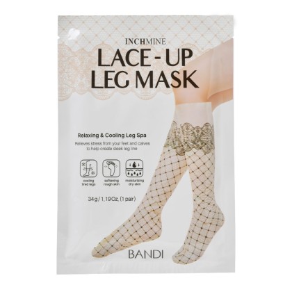 Маска для ног BANDI Inchmine Lace-Up Leg Mask, кружевная, 34 гр